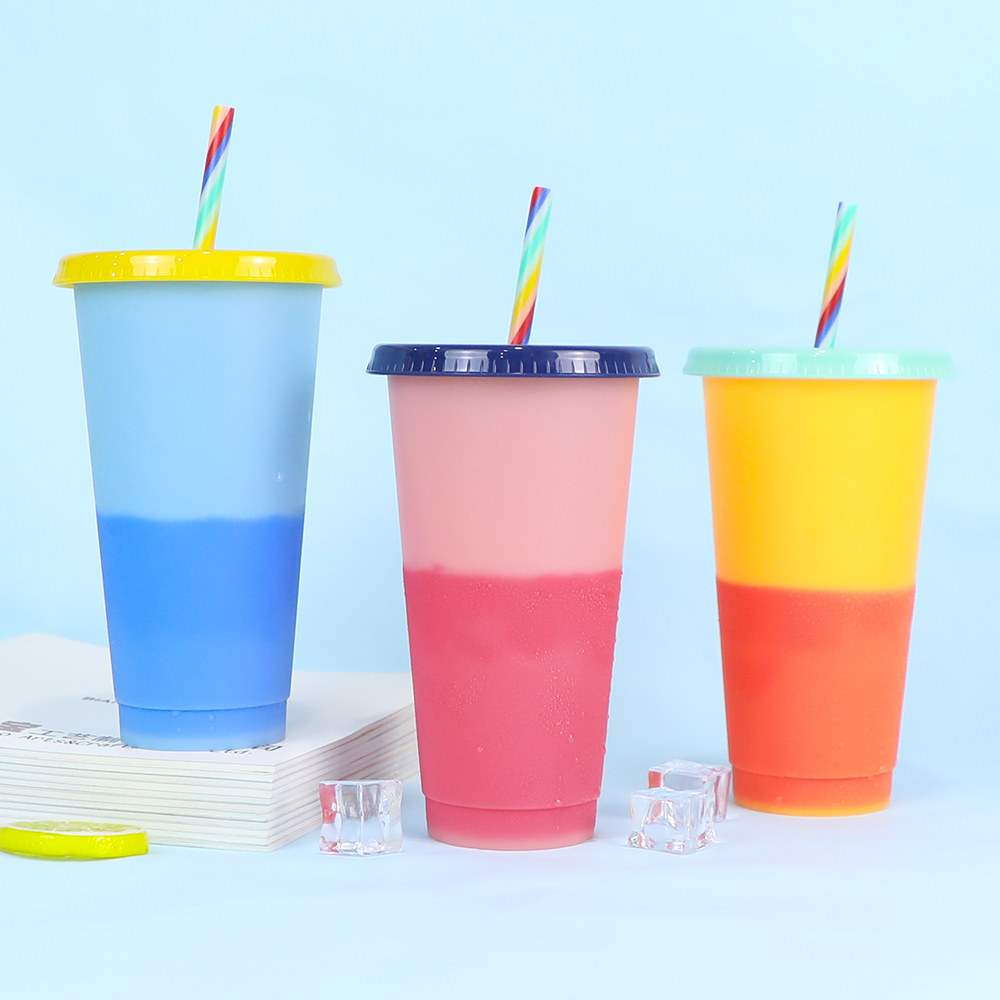 Applying permanent Cricut vinyl decal flawlessly to frosted blank color changing plastic cup