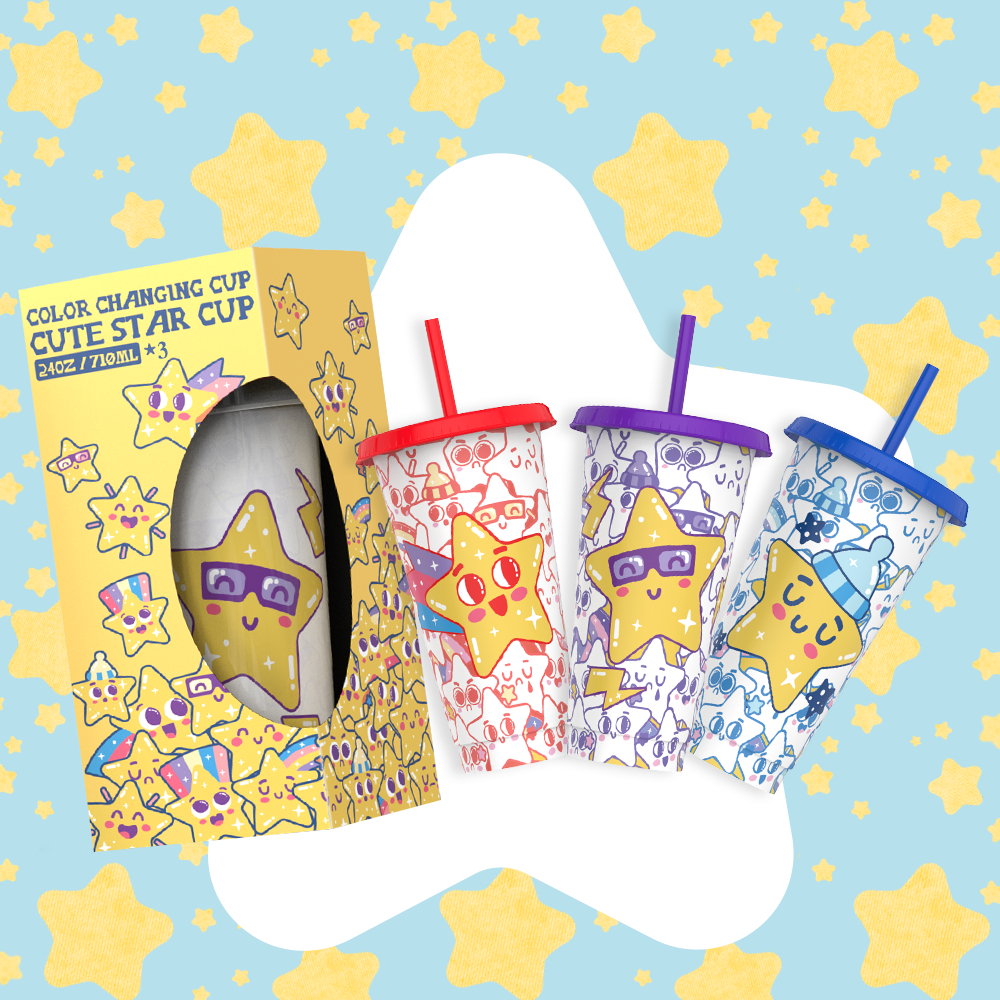 Retail ready packaging box with printed UPC barcode for wholesale custom magic mug