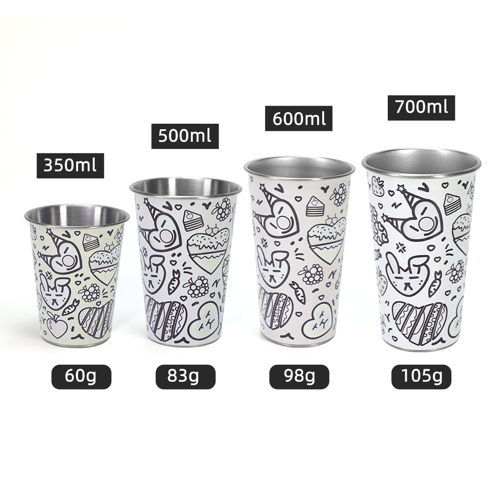 Custom Party Stainless Steel Chill-Reactive Color Changing Cup