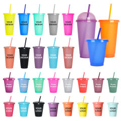 Wholesale 16oz Color Changing Confetti Cup | Custom PP Plastic Cold Cups Factory