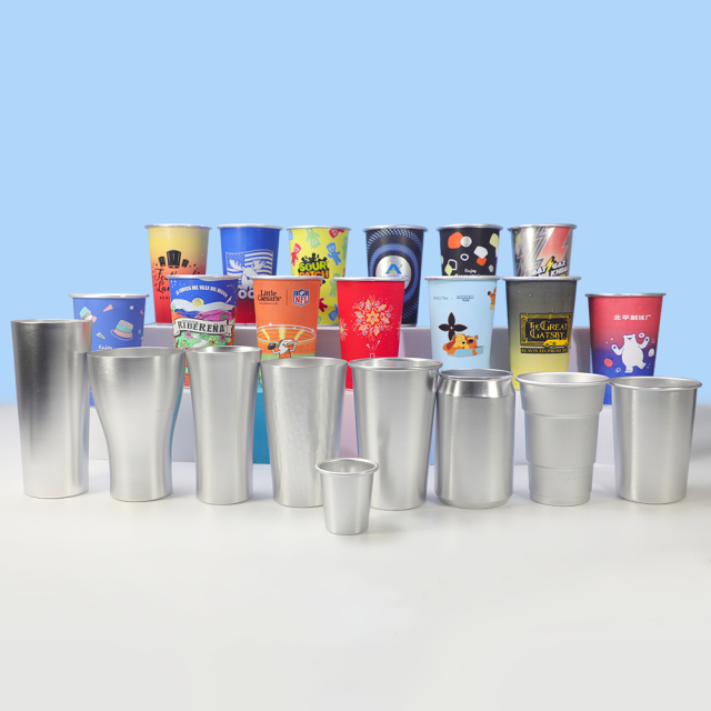 Wholesale Color Changing Aluminum Cup | Custom Logo Reusable Metal Party Cup