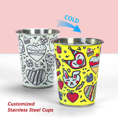 Custom Party Stainless Steel Chill-Reactive Color Changing Cup
