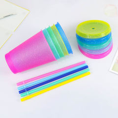 Wholesale 16oz Color Changing Confetti Cup | Custom PP Plastic Cold Cups Factory