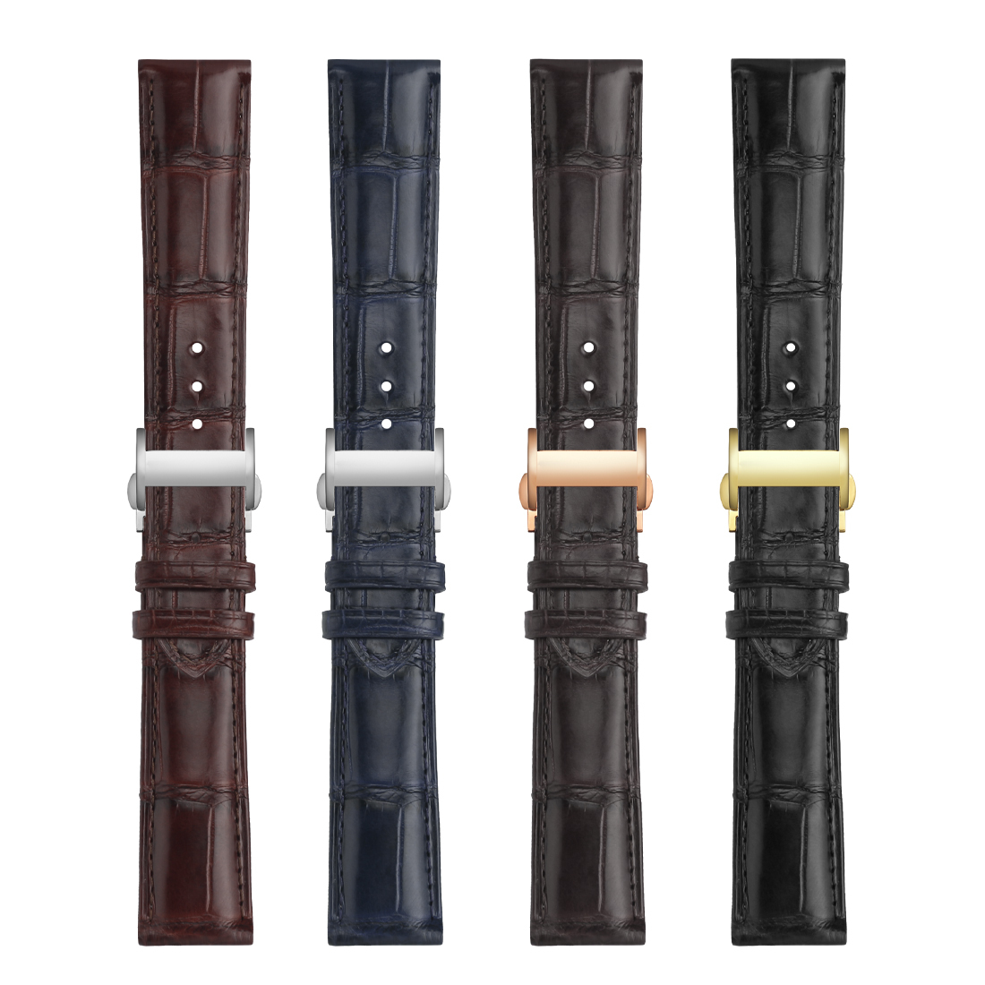 3804# Bamboo Joint Crocodile Skin (LQ-K01# Foldover Clasp)
