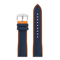 Blue with Orange Stitching