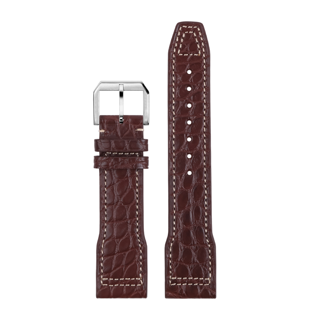 WG-EP54# Crocodile Leather Watch Strap