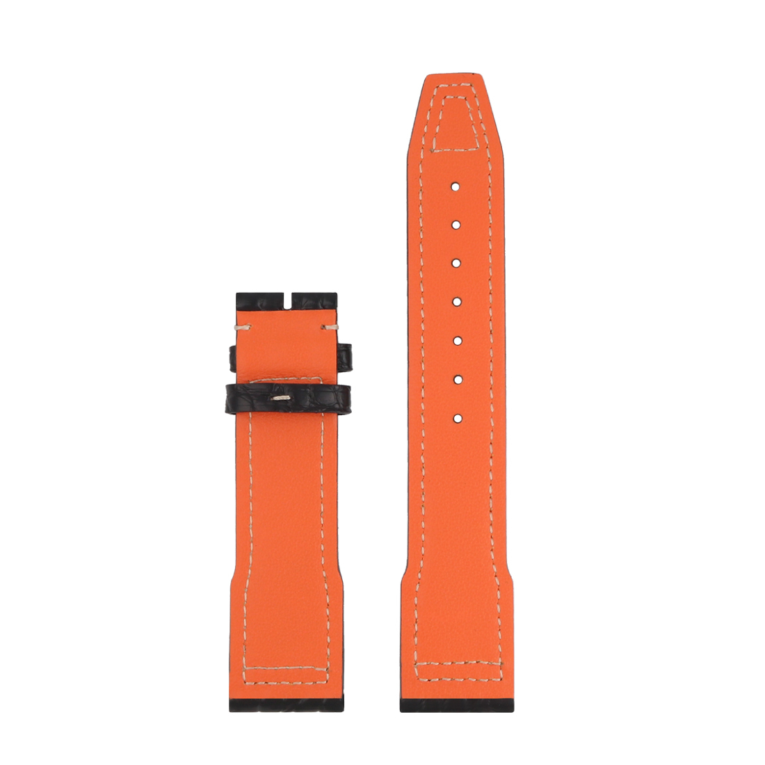 WG-EP54# Crocodile Leather Watch Strap