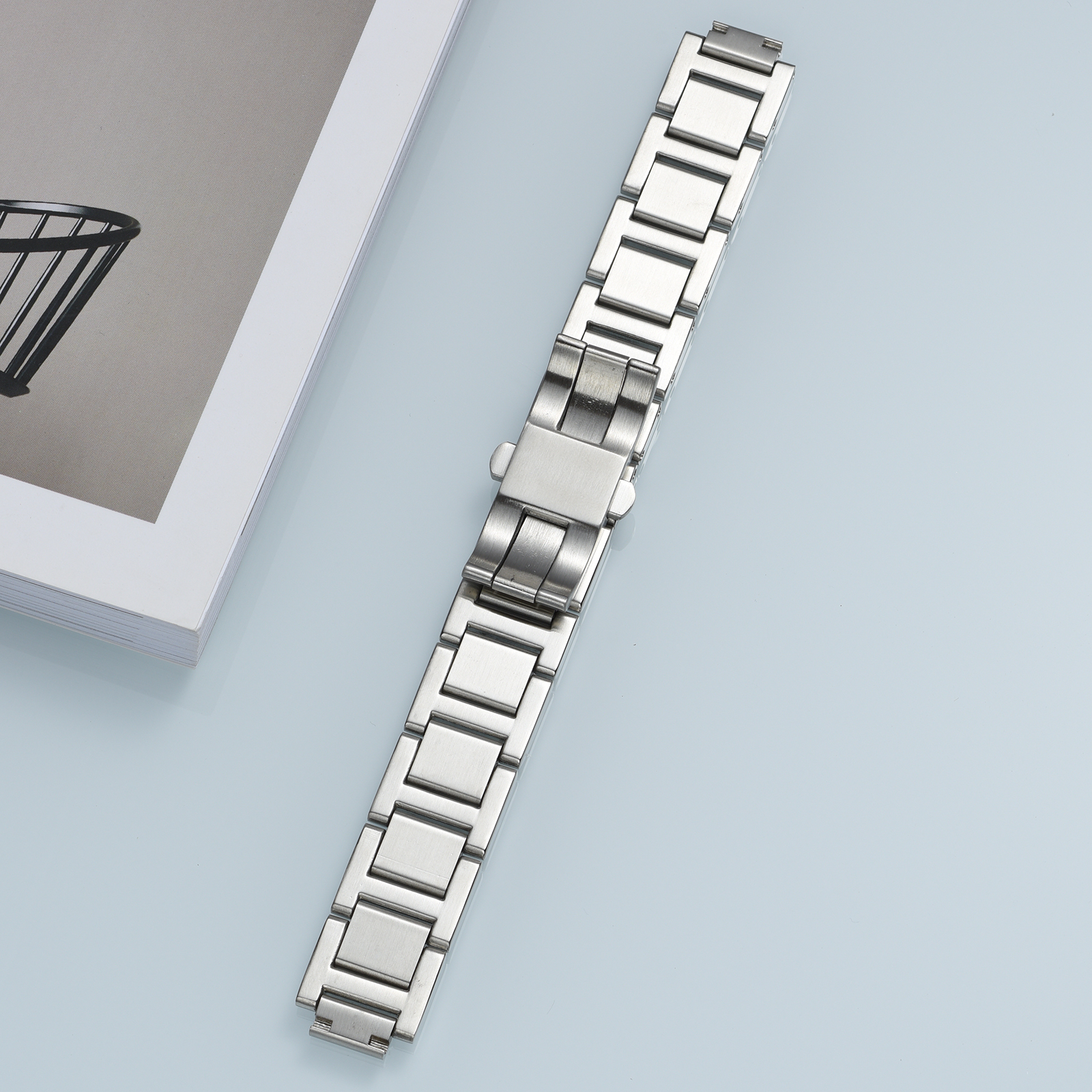 KDY-G15# Ballon Bleu Steel Watch Strap