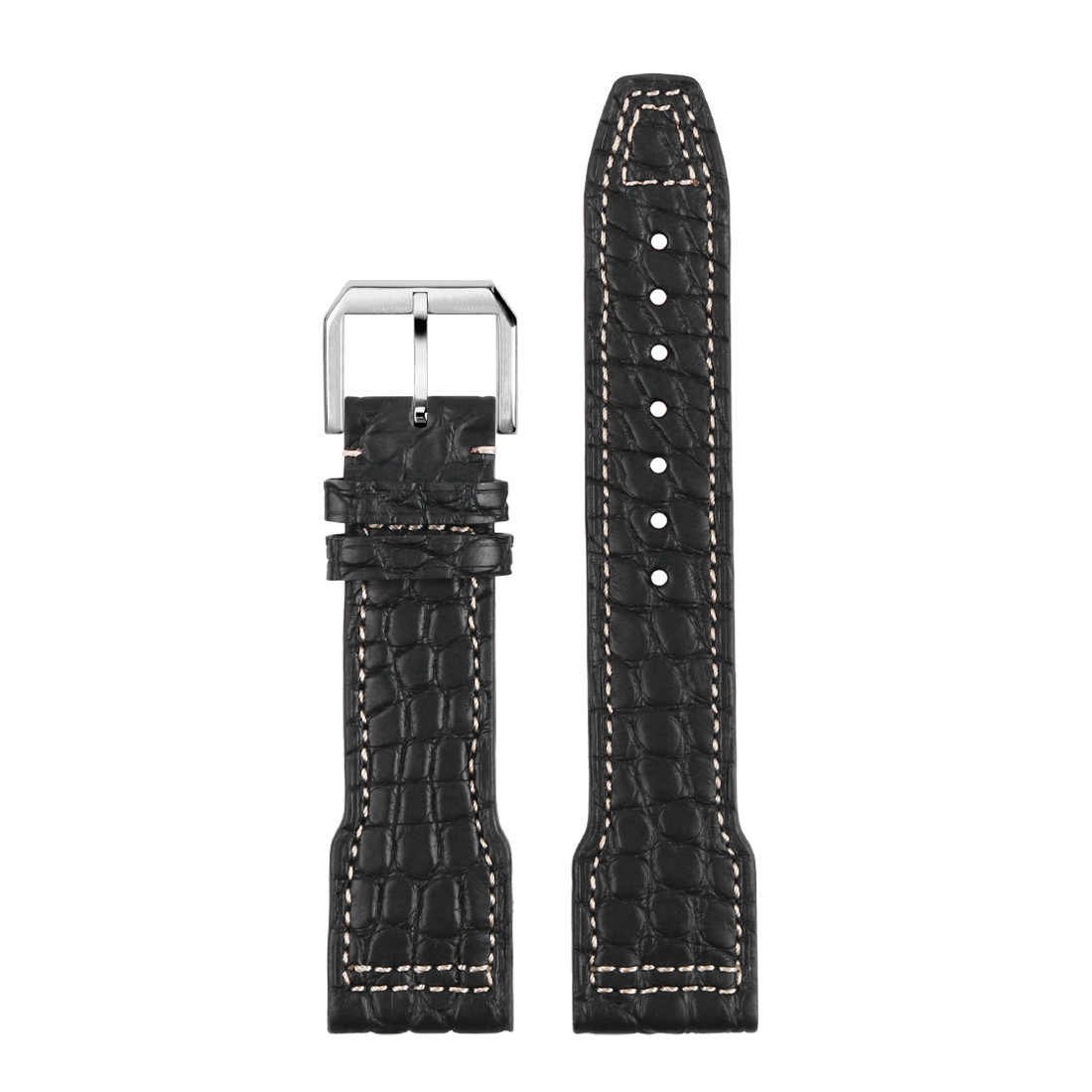 WG-EP54# Crocodile Leather Watch Strap