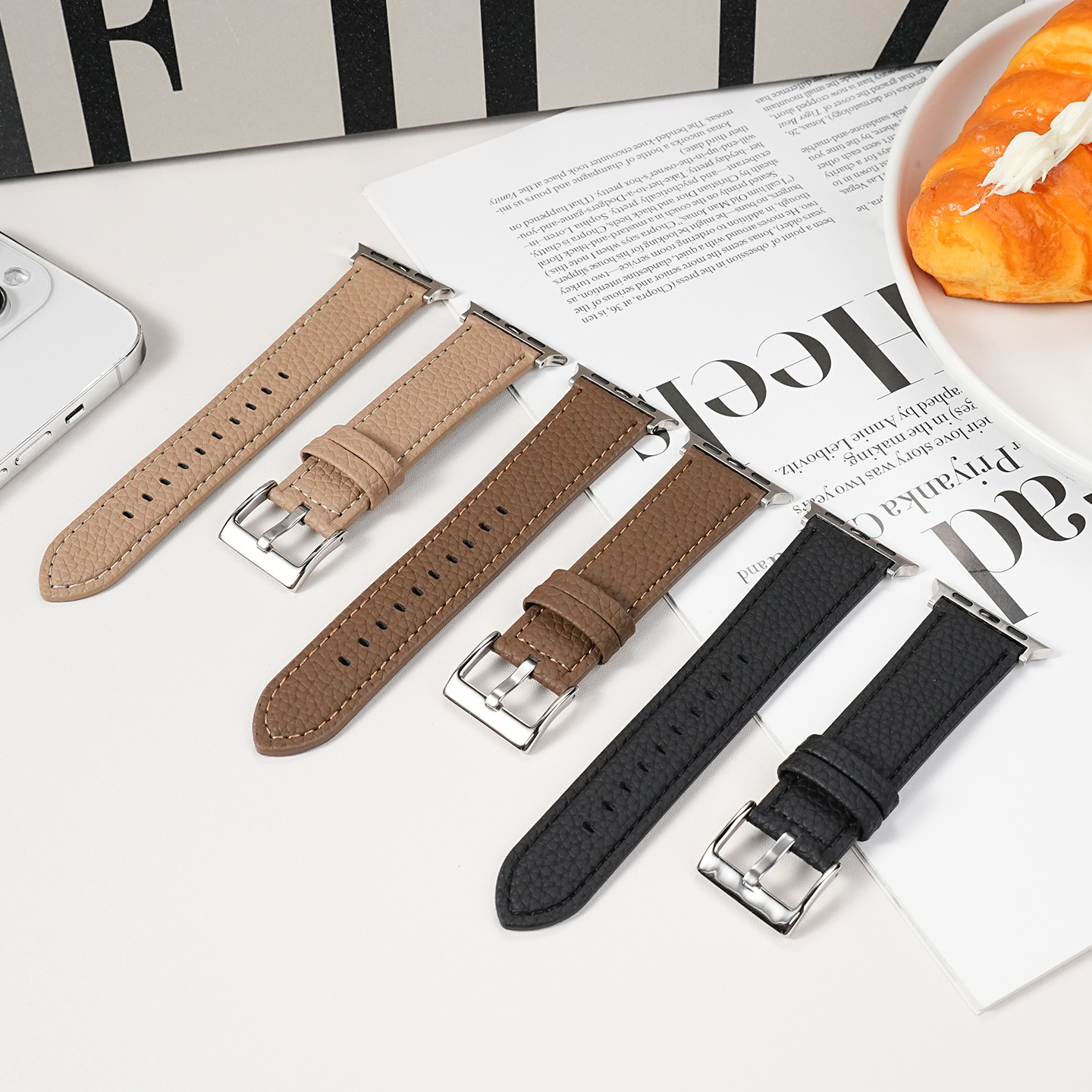 PG-P15# Cowhide Watch Strap