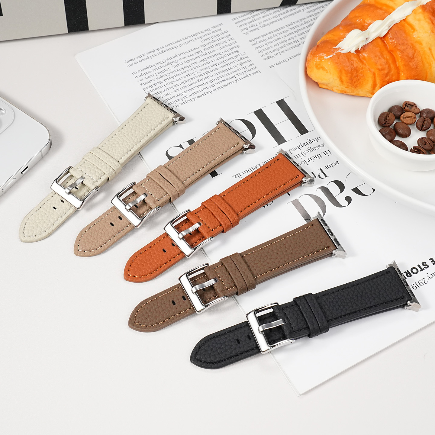 PG-P15# Cowhide Watch Strap