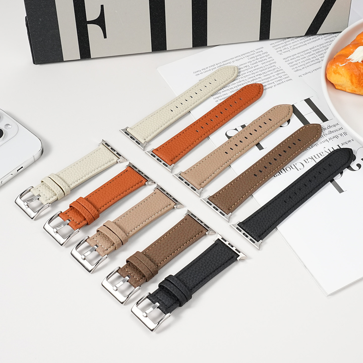 PG-P15# Cowhide Watch Strap