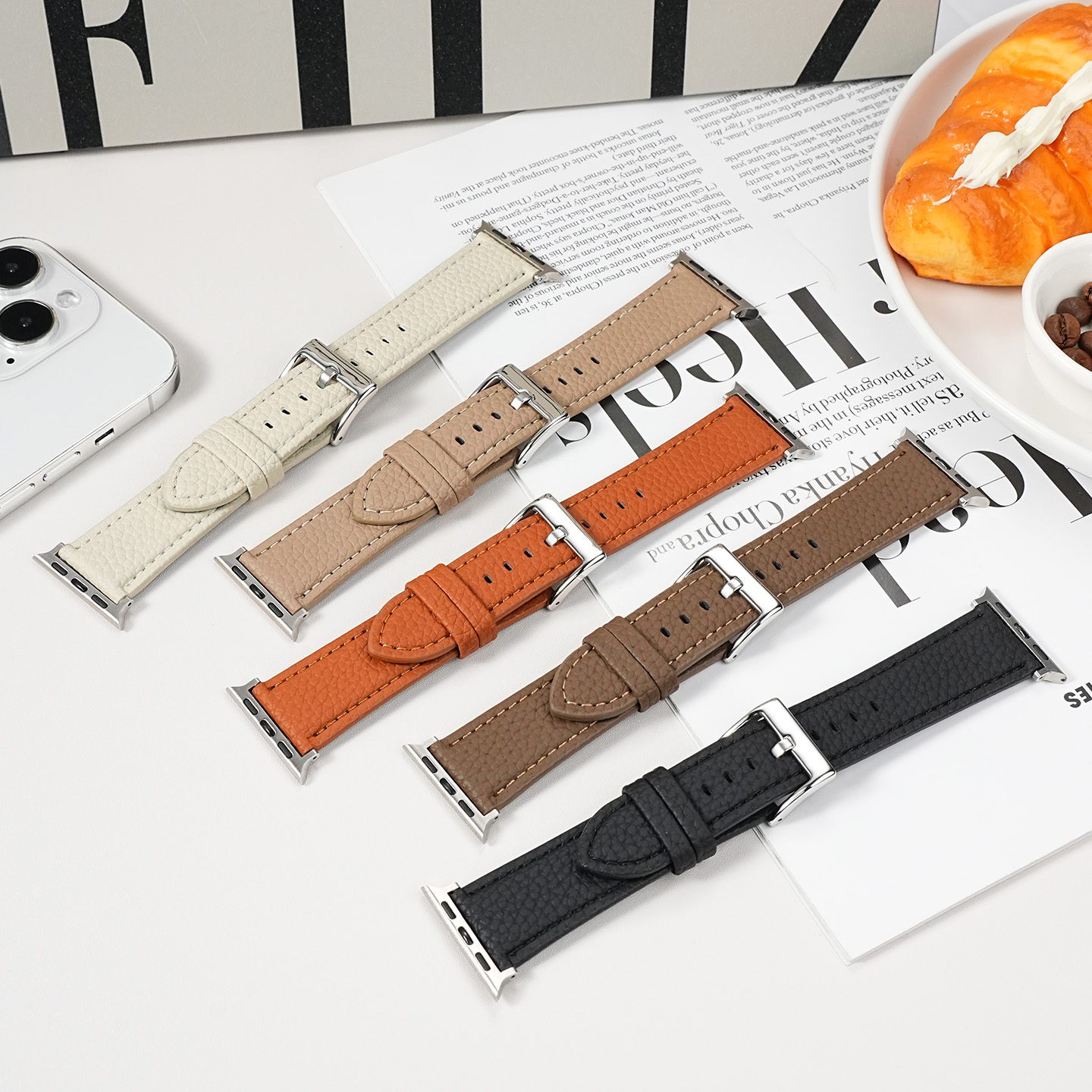 PG-P15# Cowhide Watch Strap