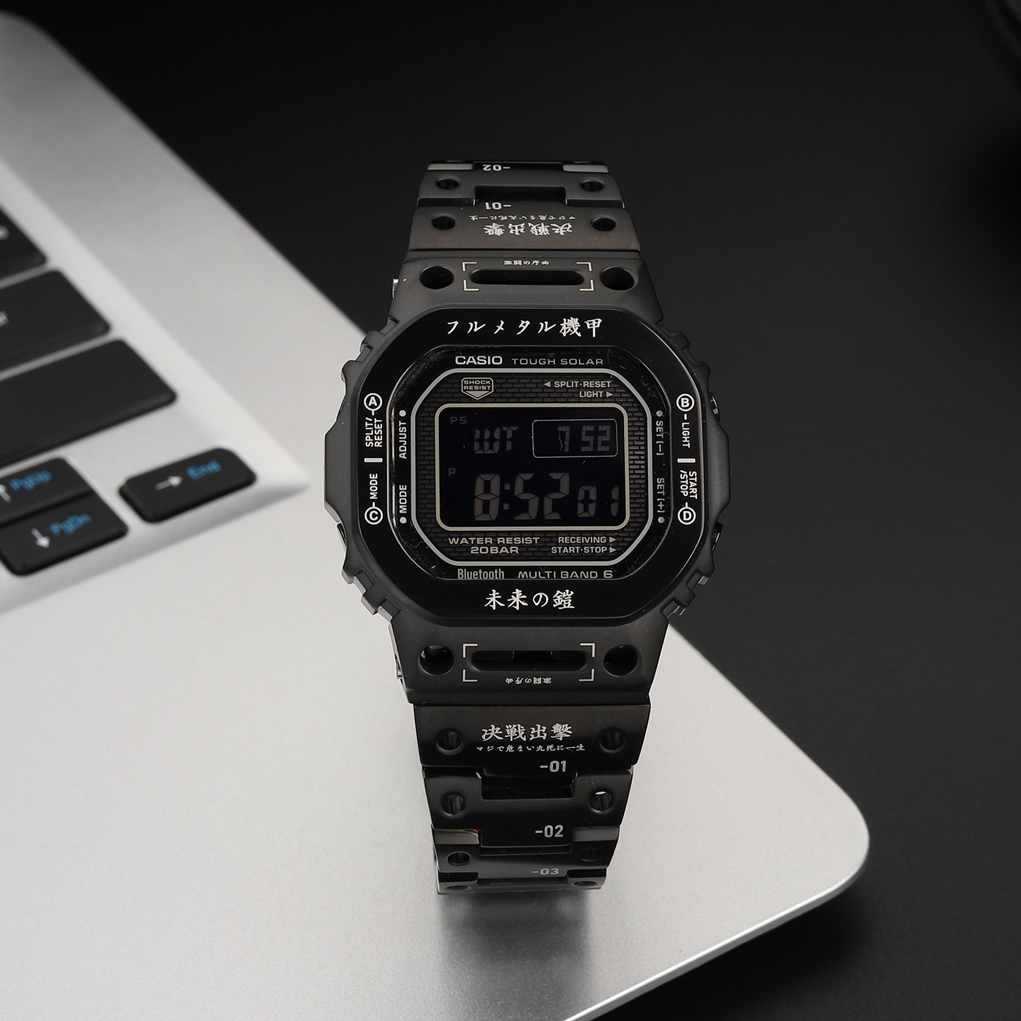 Compatible with Casio GMW-B5000 DIY Mod: Stylish Mecha-Style Strap + Case