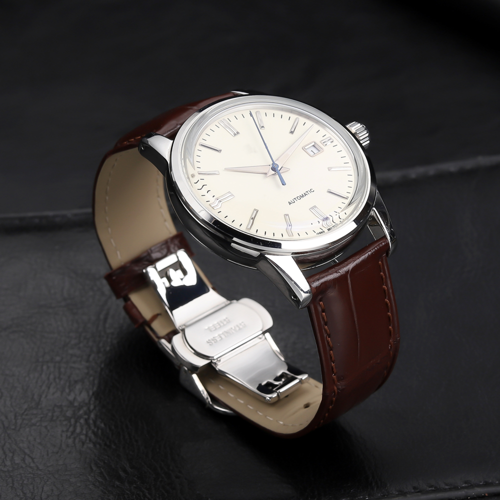 Luxury Crocodile Leather Strap for Men's Watches Compatible with Longines
