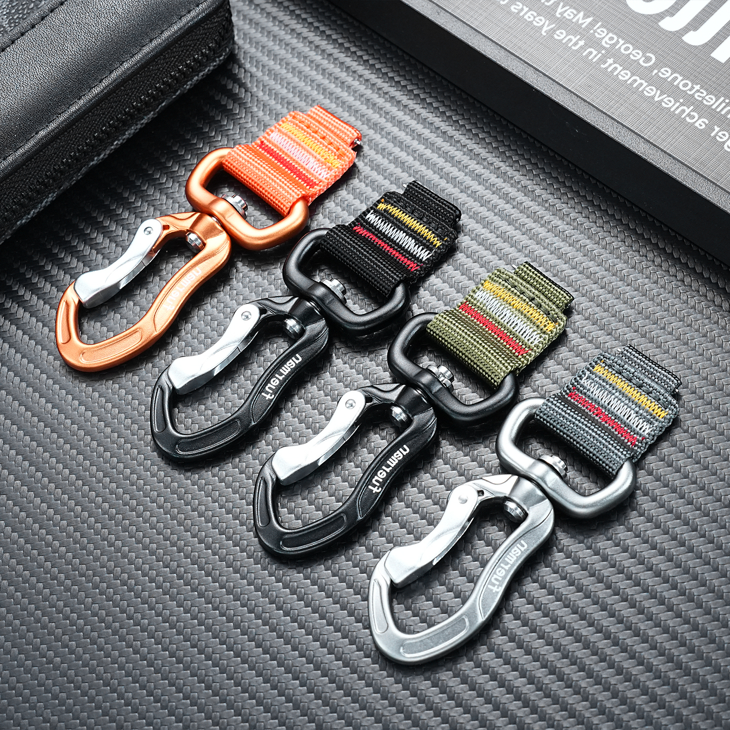 Military Green Nylon Strap with Quick-Release Carabiner Clip for Casio G-Shock 'CasiOak' GA-2100 Tactical Outdoor Conversion Kit