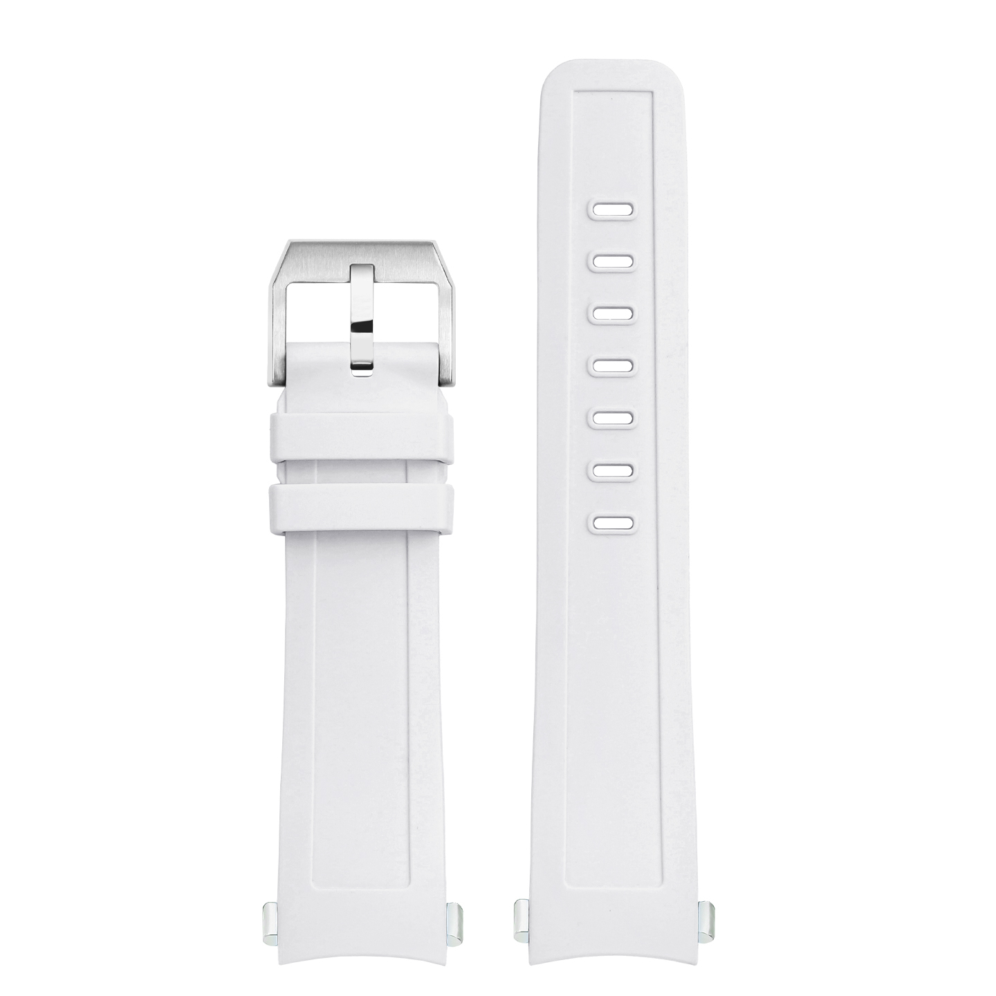 Compatible with IWC Marine Chronograph 356802, 329005, 356811 Fluororubber Watch Strap Quick-Release Interface