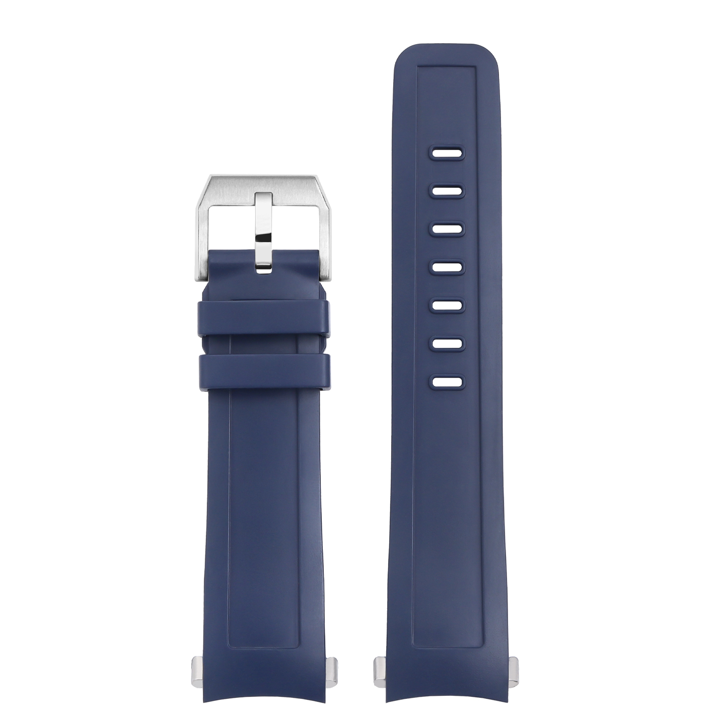 Compatible with IWC Marine Chronograph 356802, 329005, 356811 Fluororubber Watch Strap Quick-Release Interface