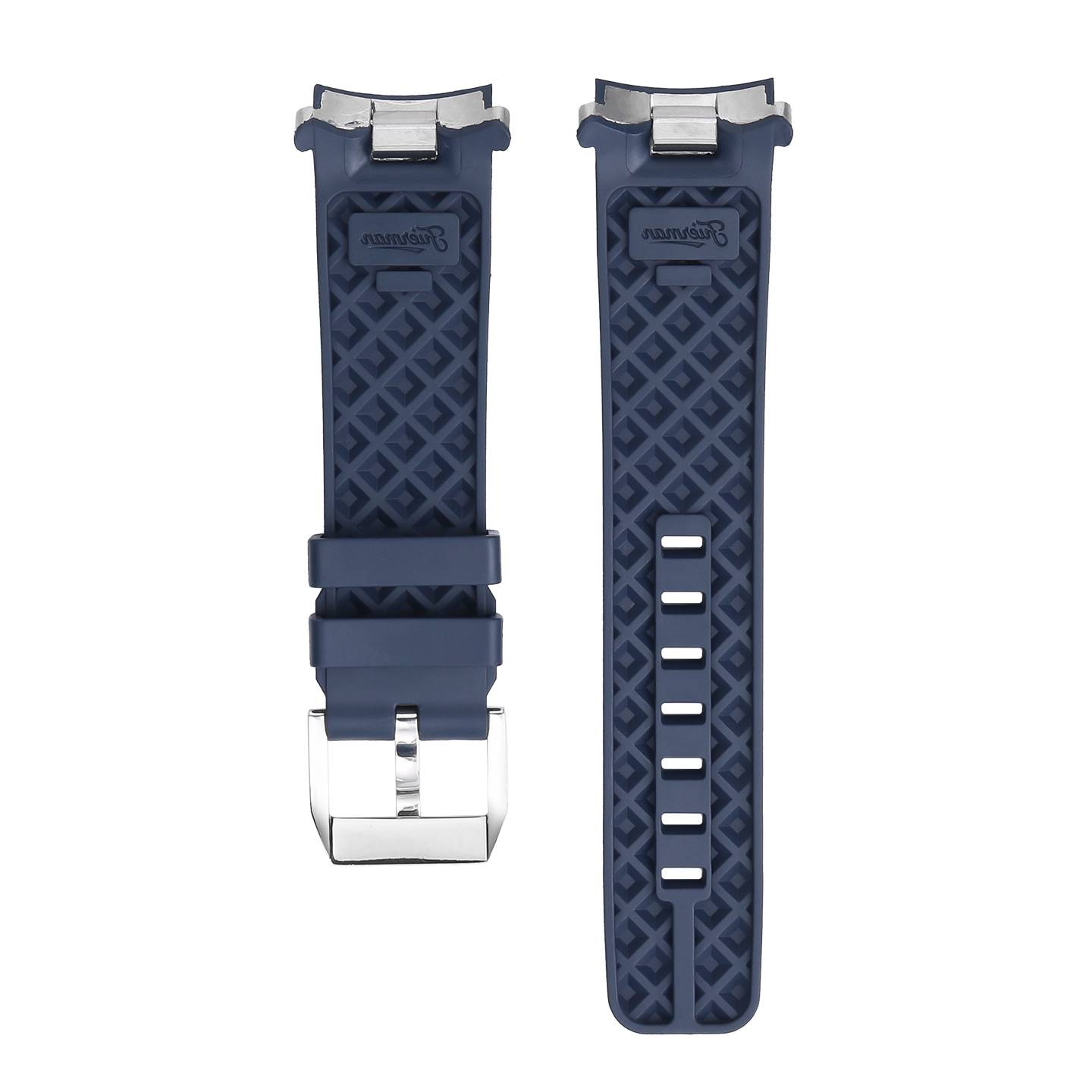 Compatible with IWC Marine Chronograph 356802, 329005, 356811 Fluororubber Watch Strap Quick-Release Interface