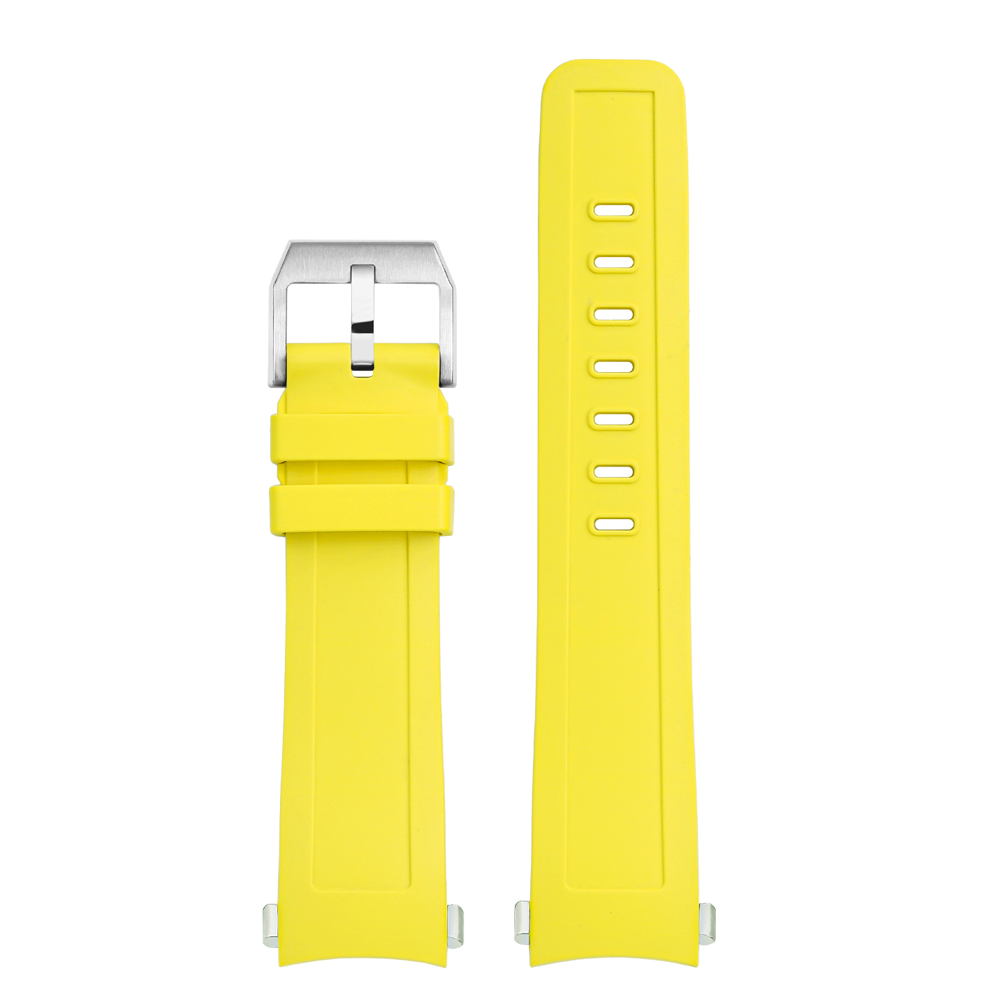 Compatible with IWC Marine Chronograph 356802, 329005, 356811 Fluororubber Watch Strap Quick-Release Interface