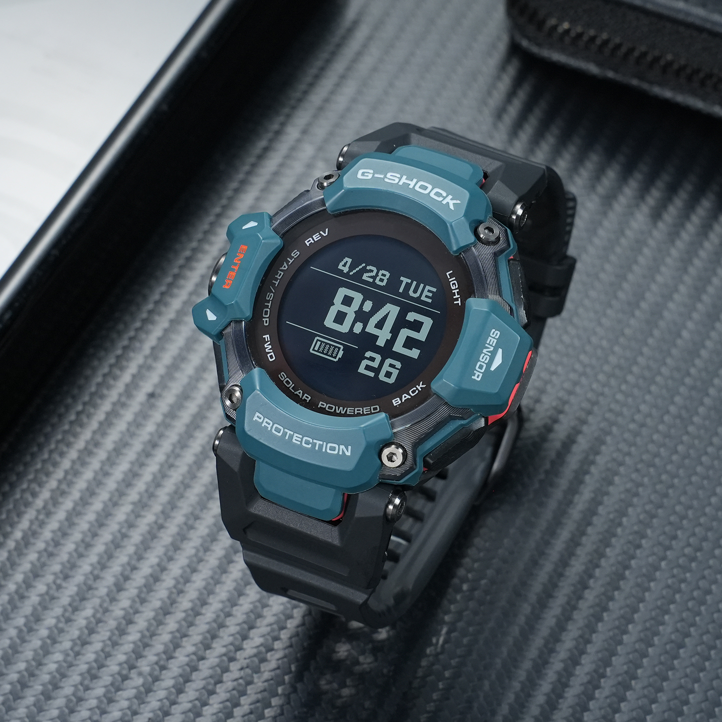 Upgrade Resin Rubber Band for Casio GBD-H2000 Module 3515, Waterproof Sports Replacement Strap