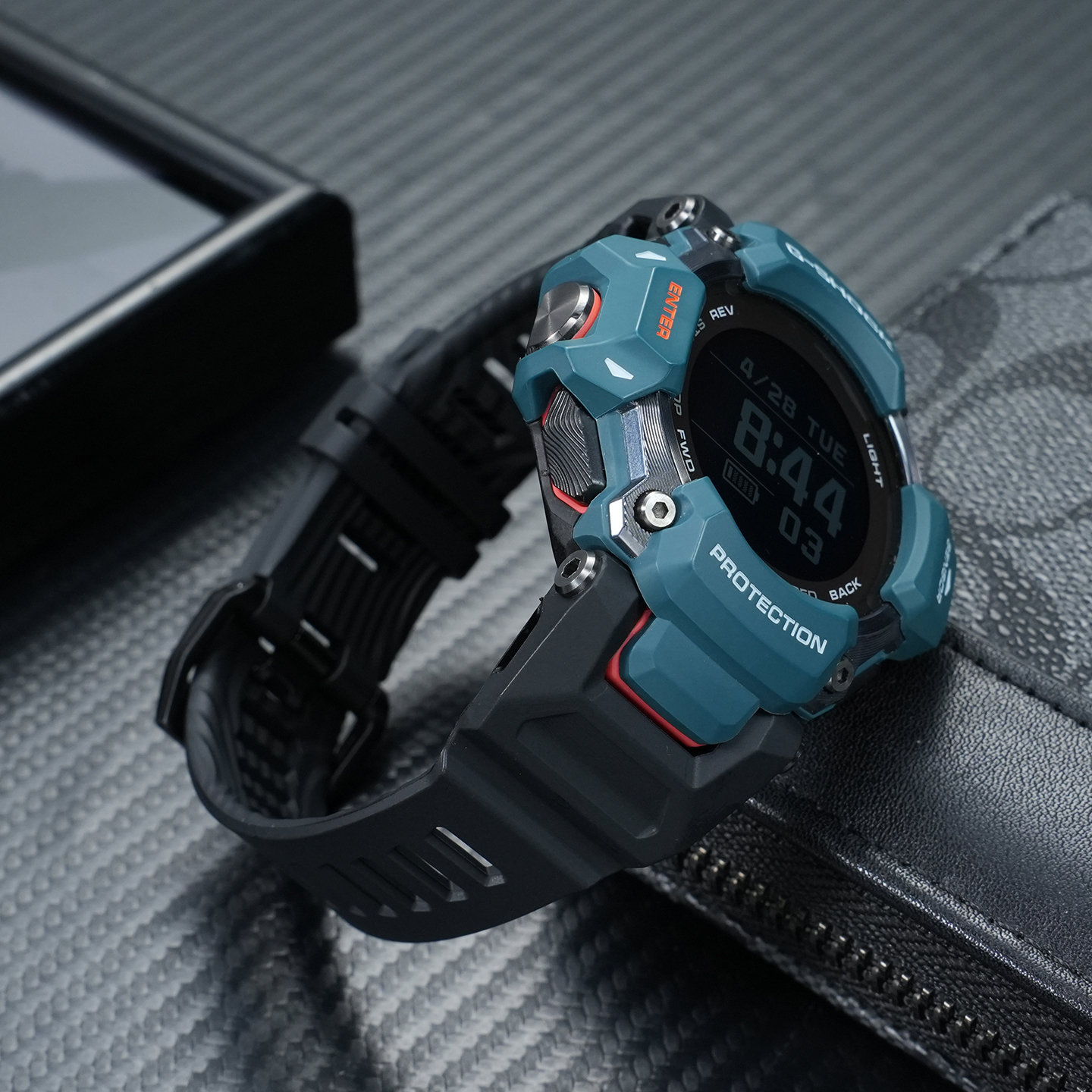 Upgrade Resin Rubber Band for Casio GBD-H2000 Module 3515, Waterproof Sports Replacement Strap