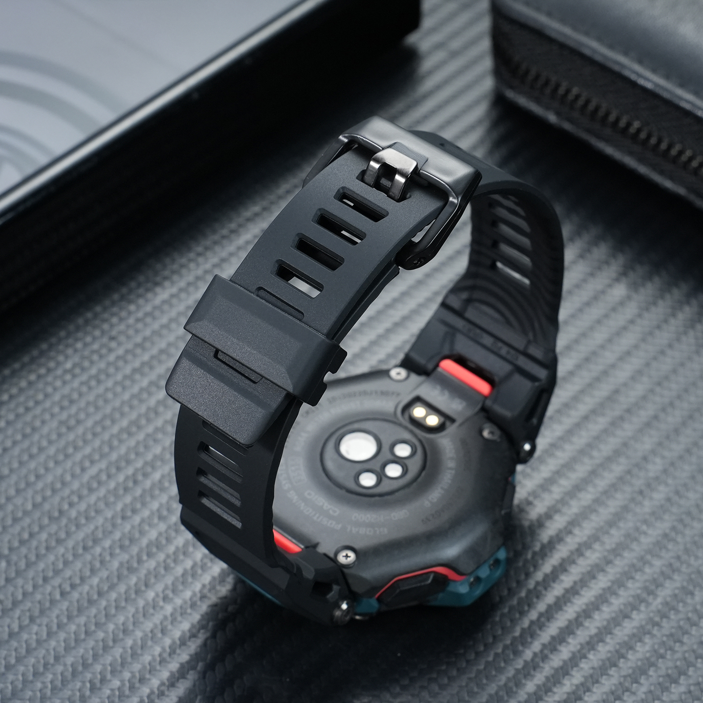 Upgrade Resin Rubber Band for Casio GBD-H2000 Module 3515, Waterproof Sports Replacement Strap