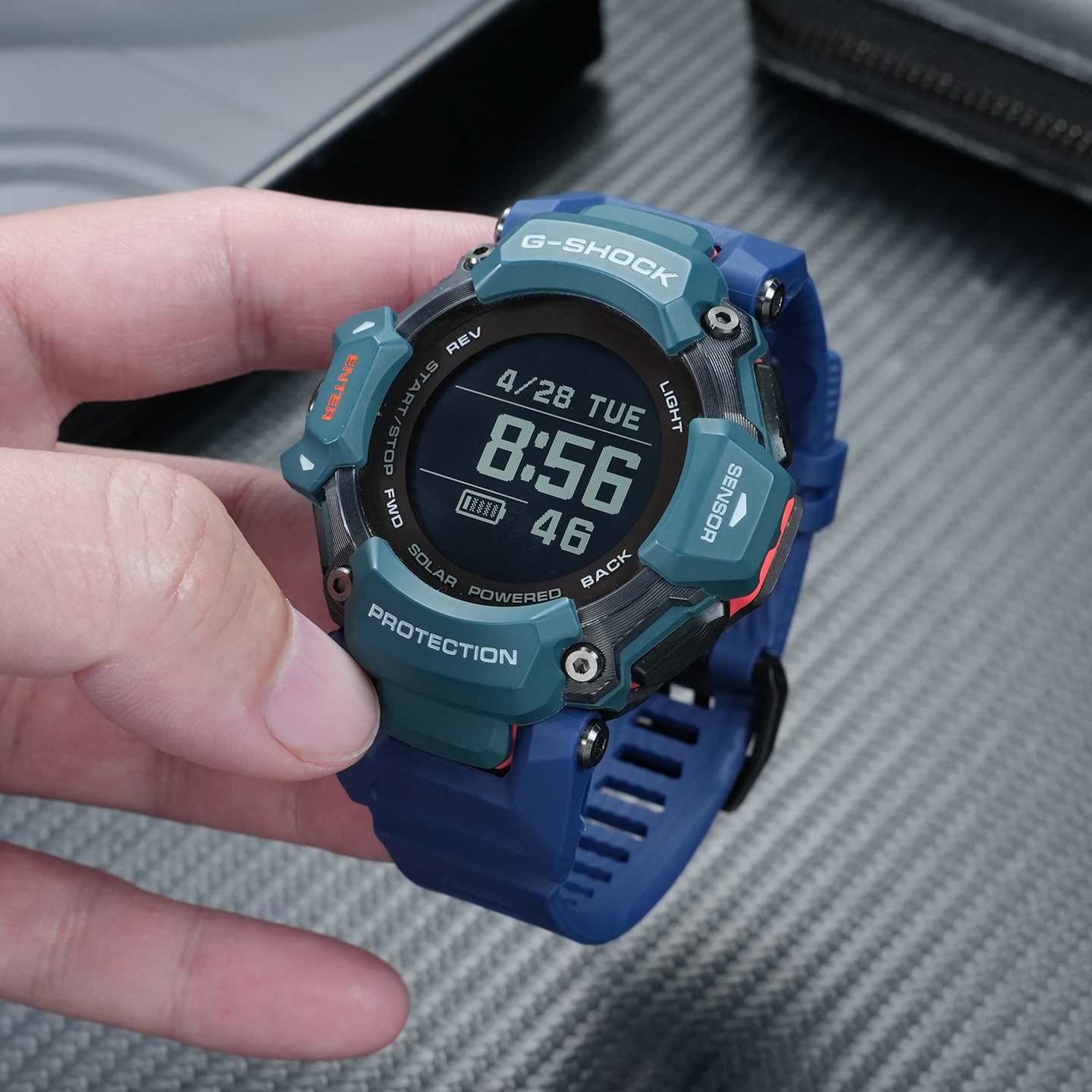 Upgrade Resin Rubber Band for Casio GBD-H2000 Module 3515, Waterproof Sports Replacement Strap