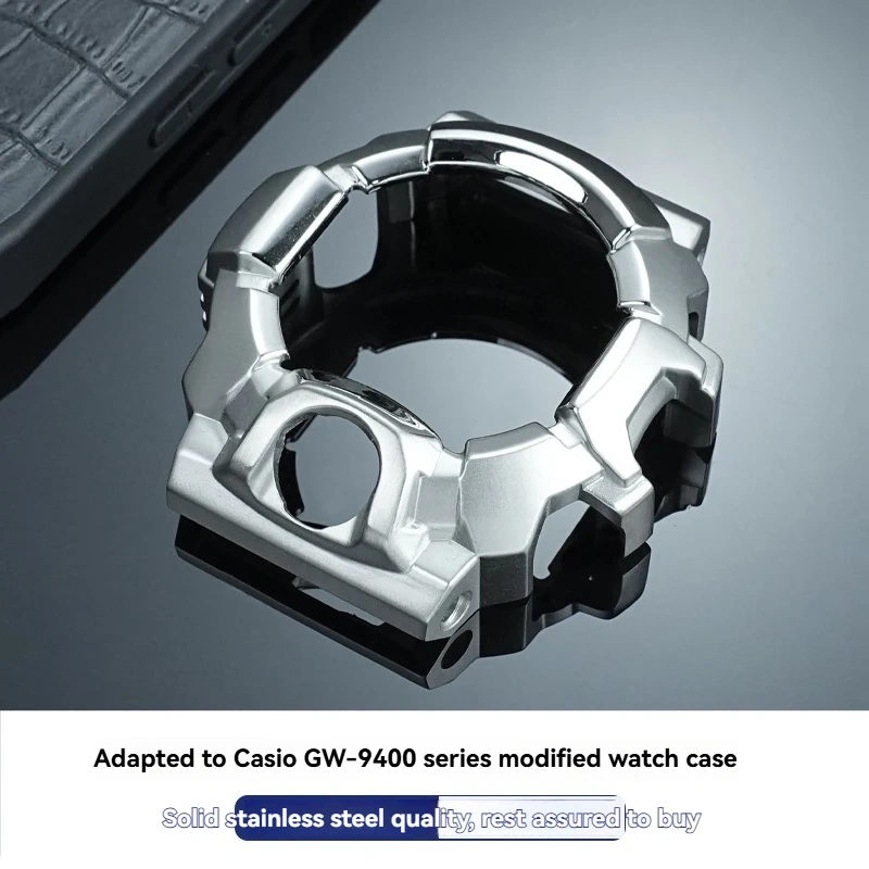 DIY Full Stainless Steel Case & Bracelet Conversion Kit for Casio G-Shock GW-9400 Rangeman, Metal Upgrade Replacement Parts