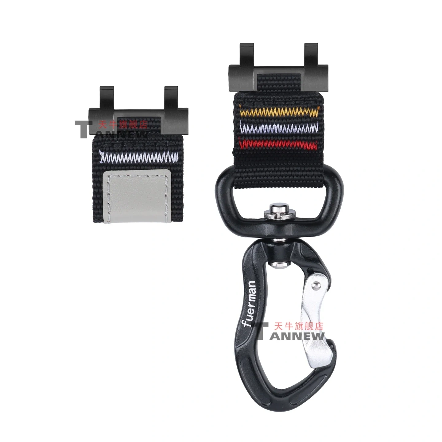 Woven Nylon Strap with Carabiner for Casio G-Shock 'Iron Heart' MTG-B1000 G1000 S1000, Tactical Outdoor Conversion Kit