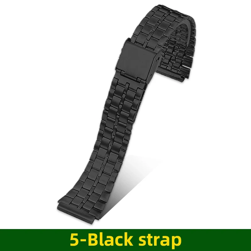 A158/159 metal case mod kit For Casio electronic watch 593 A158W A159W F-91W Silver stainless steel bezel strap glass Tool parts