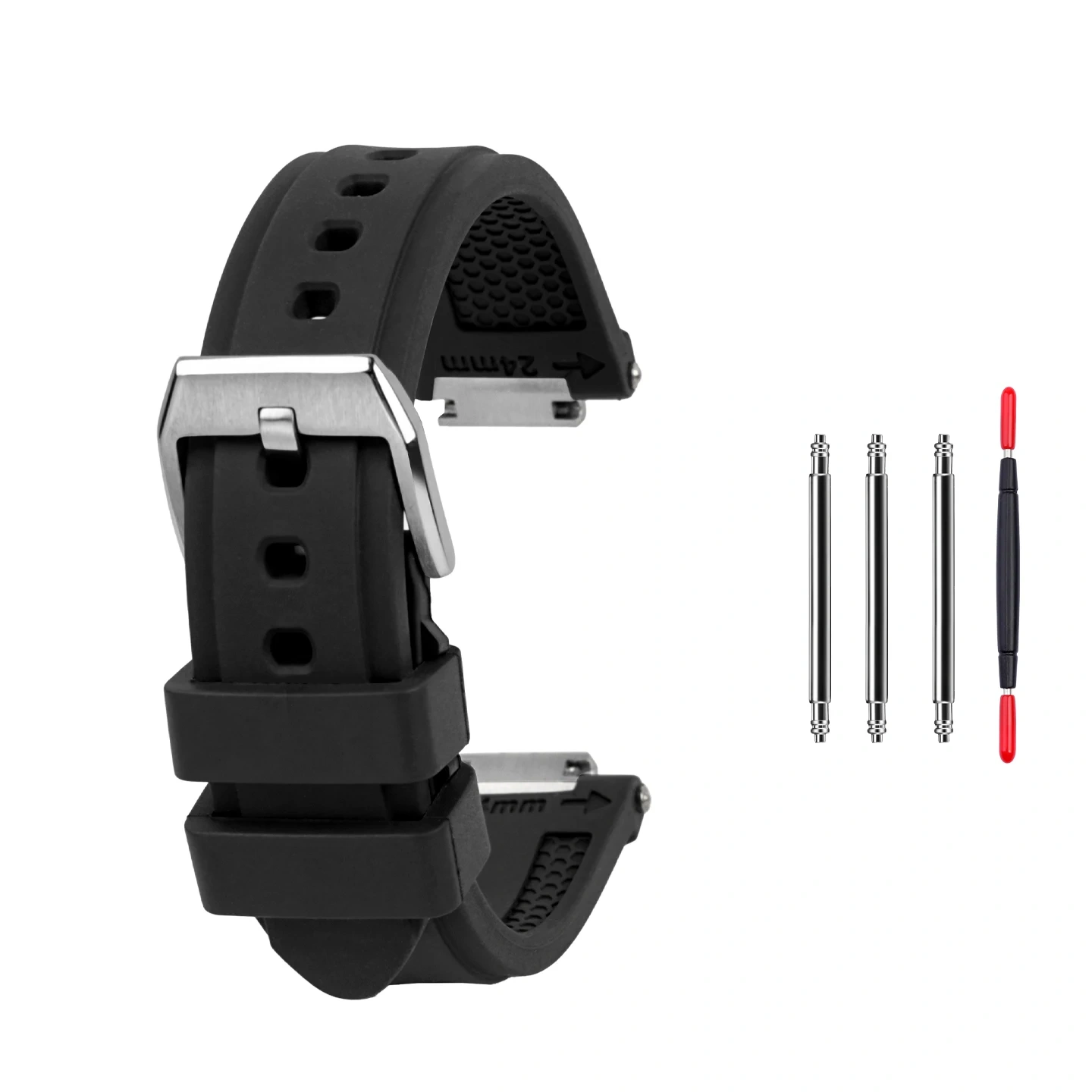 Quick Release Waterproof Fluoroelastomer Strap for IWC Ingenieur IW328903 IW328901 IW328907 Sports Replacement Band for Men
