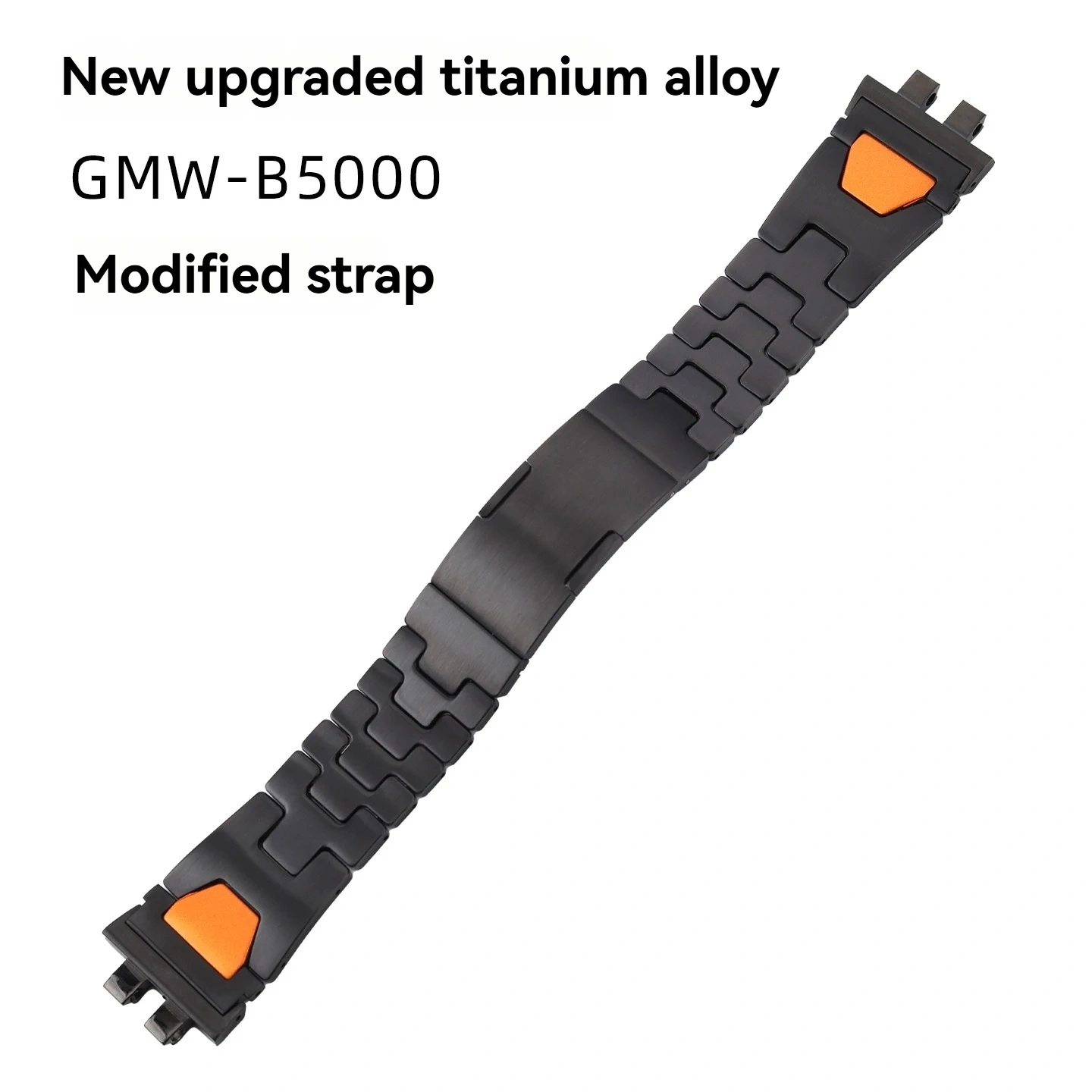 Ultra-Light Titanium Alloy Full Conversion Kit for Casio G-Shock GMW-B5000,Complete Metal Case & Bracelet Set for Square Watch