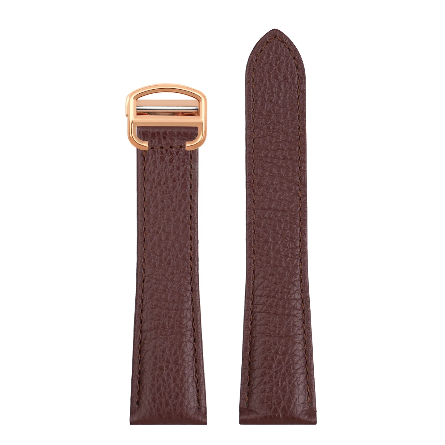 17mm 18mm 20mm Genuine Leather Watch Band for  Cartier Tank Must London Key, Replacement Calfskin Strap for Women & Men