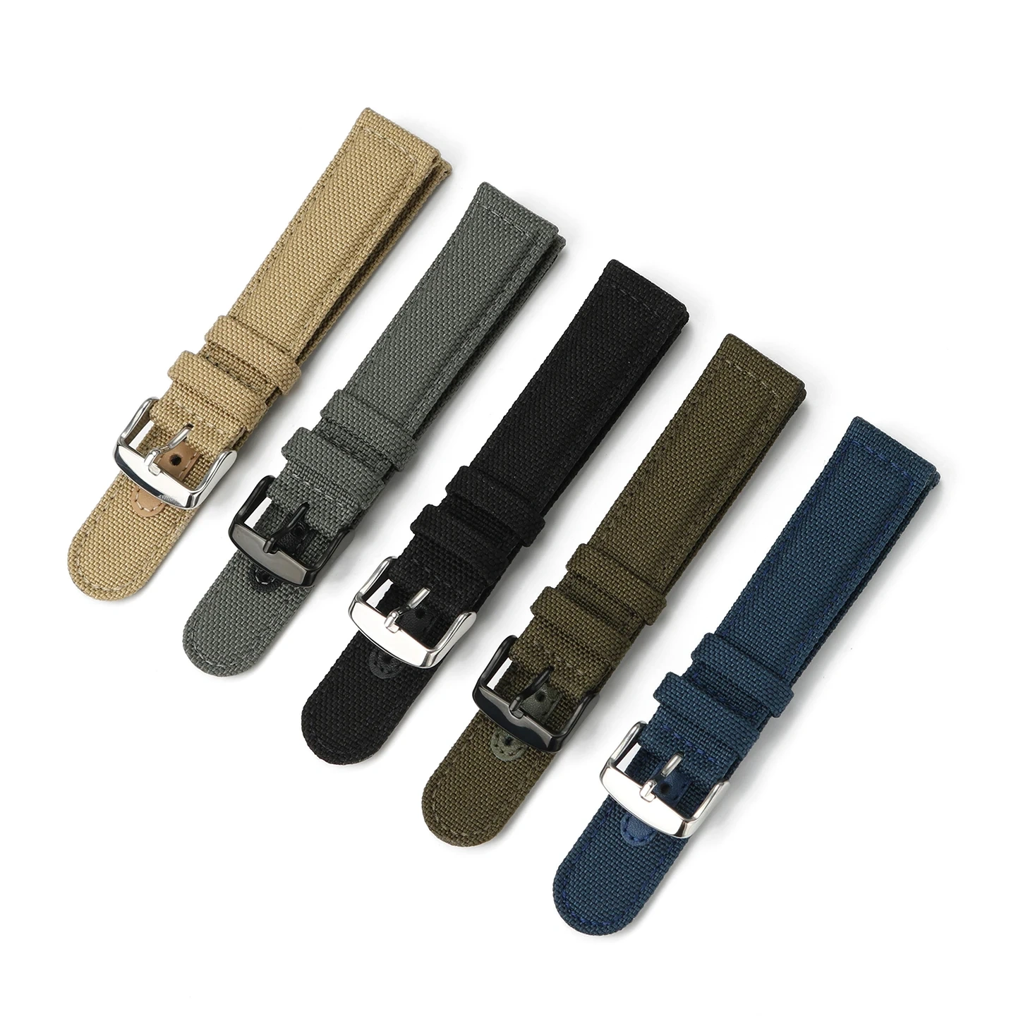 Replacement Canvas Strap for Seiko 5 SRPC31J1 Citizen Hamilton Khaki Field H70605731 Seagull 21mm 22mm Nylon Watch Band for Men