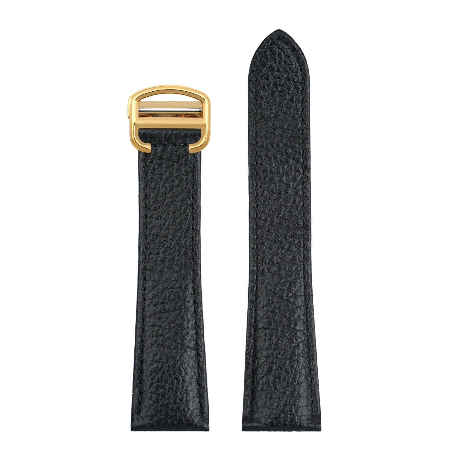 17mm 18mm 20mm Genuine Leather Watch Band for  Cartier Tank Must London Key, Replacement Calfskin Strap for Women & Men