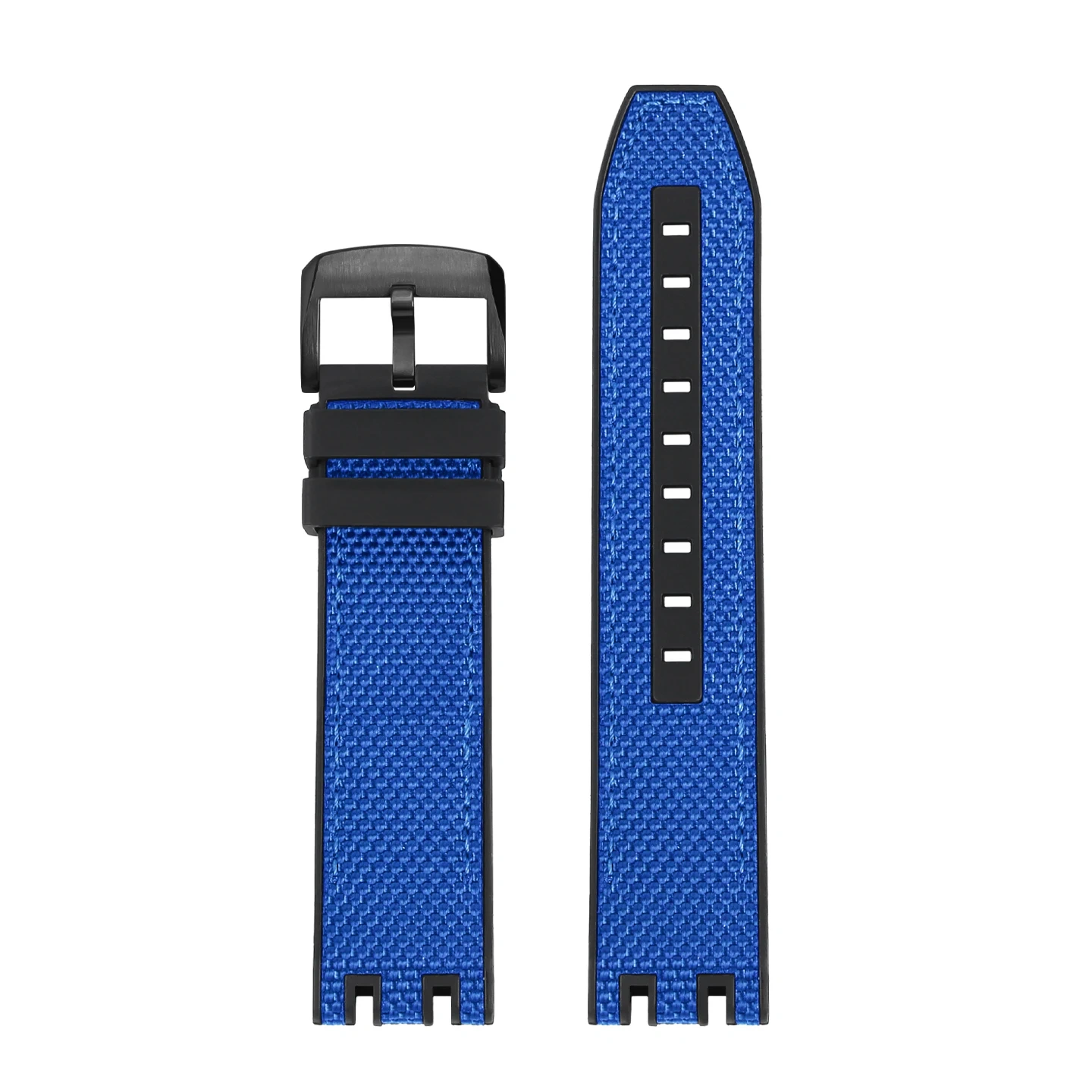 Replacement Nylon Rubber Strap for Tissot T115 MotoGP T115.417 T115.427, Waterproof Sports Racing Watch Band