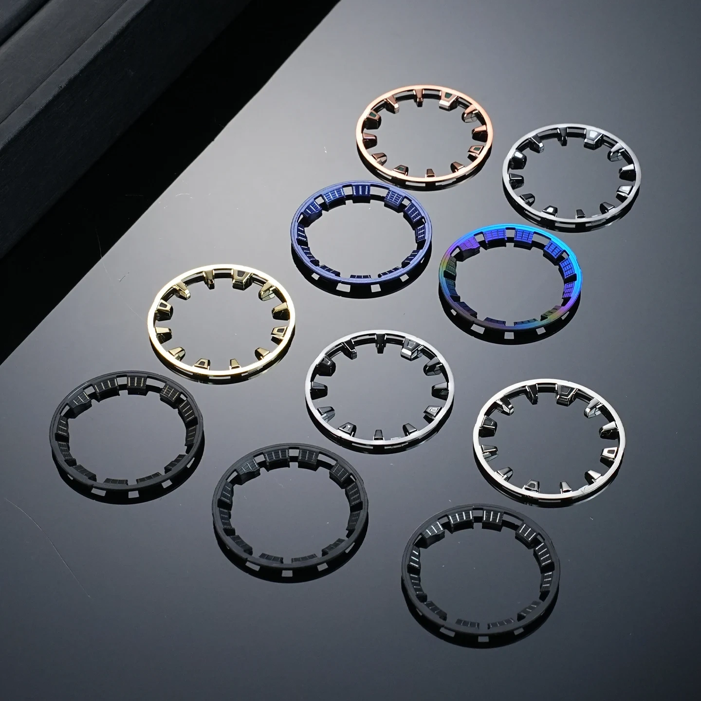 For Casio G-SHOCK GM-110B Small Steel Cannon Shadow Circle Modified Plastic Silicone Bezel Ring GM110 Scale Circle Accessories