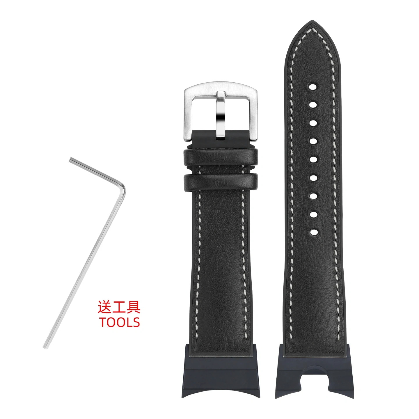 DIY Replacement Italian Leather & Waterproof Rubber Hybrid Strap for Casio G-Shock GWR-B1000 'Sky Cockpit' (Module 5588)