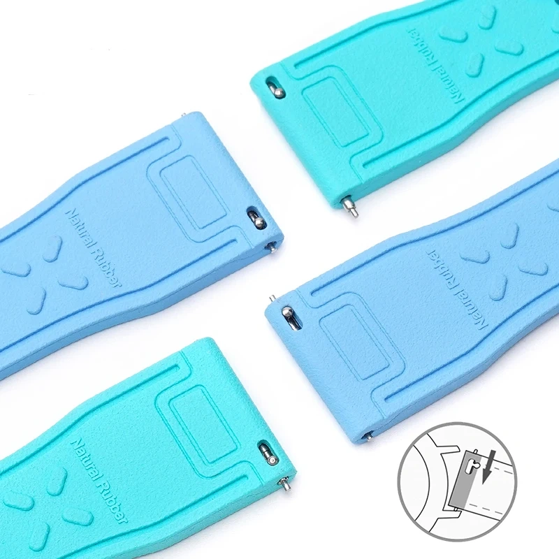 20mm 21mm 22mm FKM Fluoro Rubber Strap For IWC Big Pilot Mark Portugieser TOP GUN Men Quick Release Waterproof Sport Watch Band