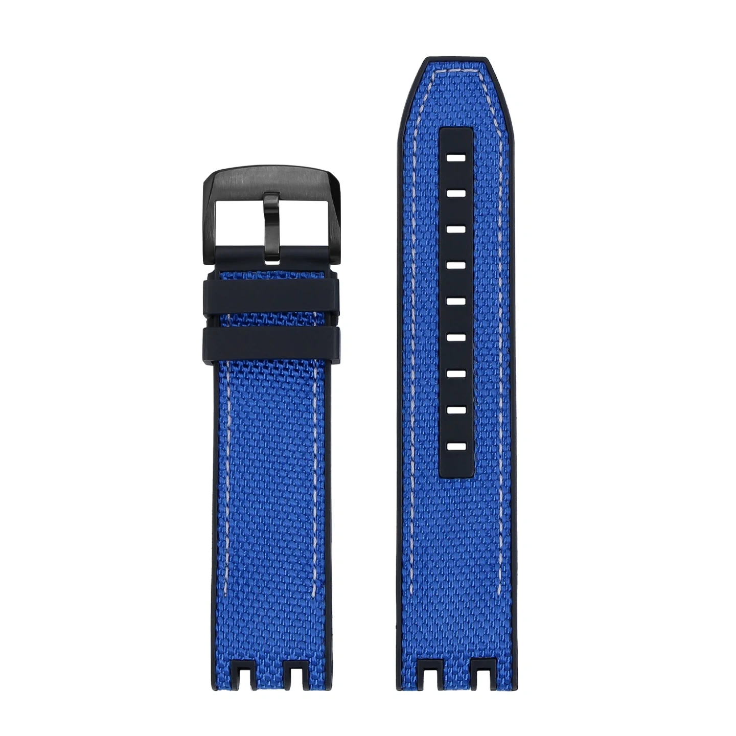 Replacement Nylon Rubber Strap for Tissot T115 MotoGP T115.417 T115.427, Waterproof Sports Racing Watch Band