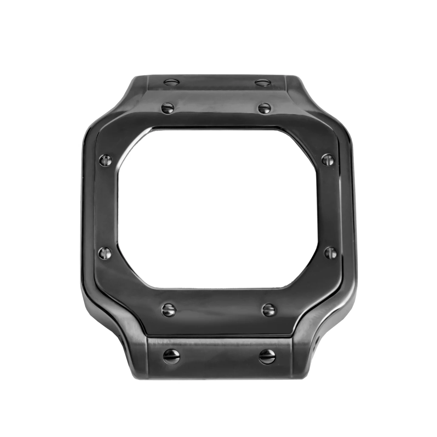 Full Stainless Steel Case & Silicone Strap Conversion Kit for Casio G-Shock 'Gold Square' DW-5600 GW-B5600 Metal Upgrade Set