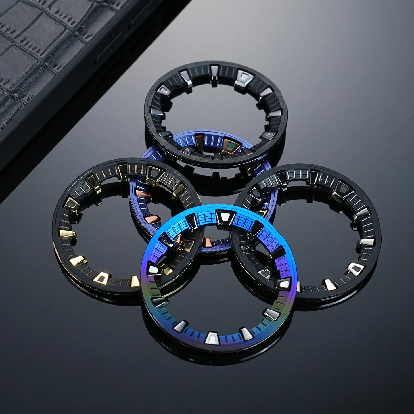 For Casio G-SHOCK GM-110B Small Steel Cannon Shadow Circle Modified Plastic Silicone Bezel Ring GM110 Scale Circle Accessories