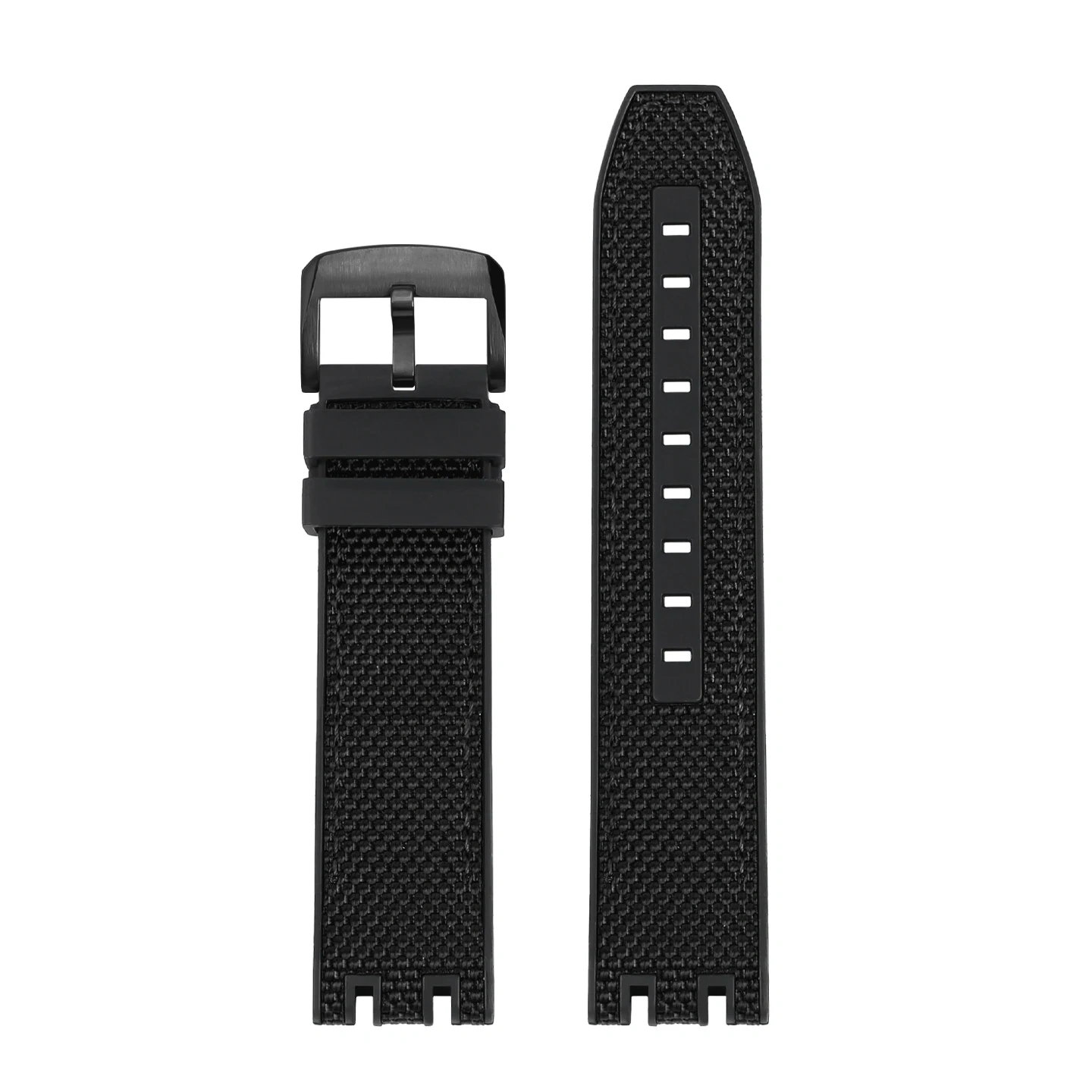 Replacement Nylon Rubber Strap for Tissot T115 MotoGP T115.417 T115.427, Waterproof Sports Racing Watch Band
