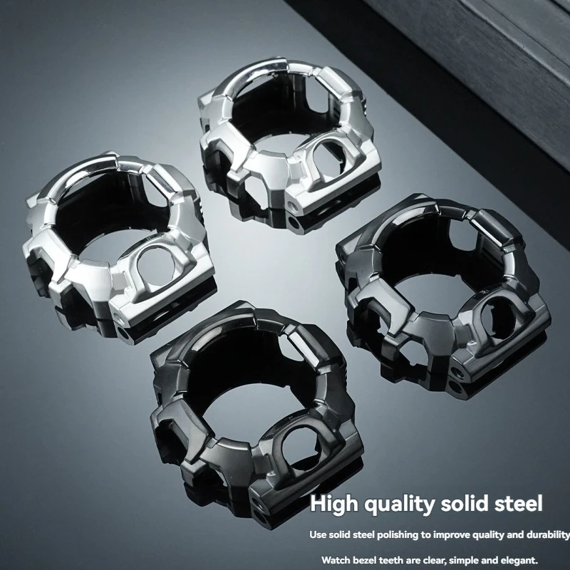 DIY Full Stainless Steel Case & Bracelet Conversion Kit for Casio G-Shock GW-9400 Rangeman, Metal Upgrade Replacement Parts
