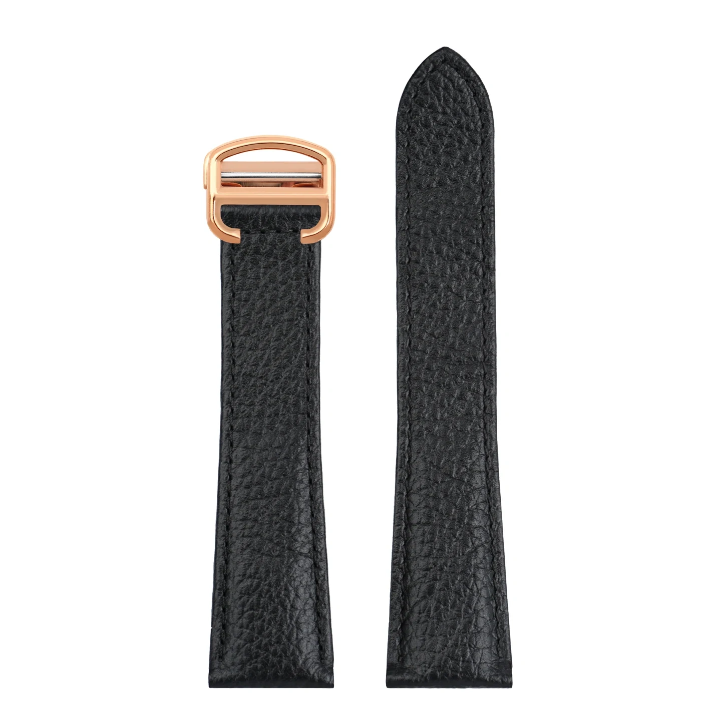 17mm 18mm 20mm Genuine Leather Watch Band for  Cartier Tank Must London Key, Replacement Calfskin Strap for Women & Men