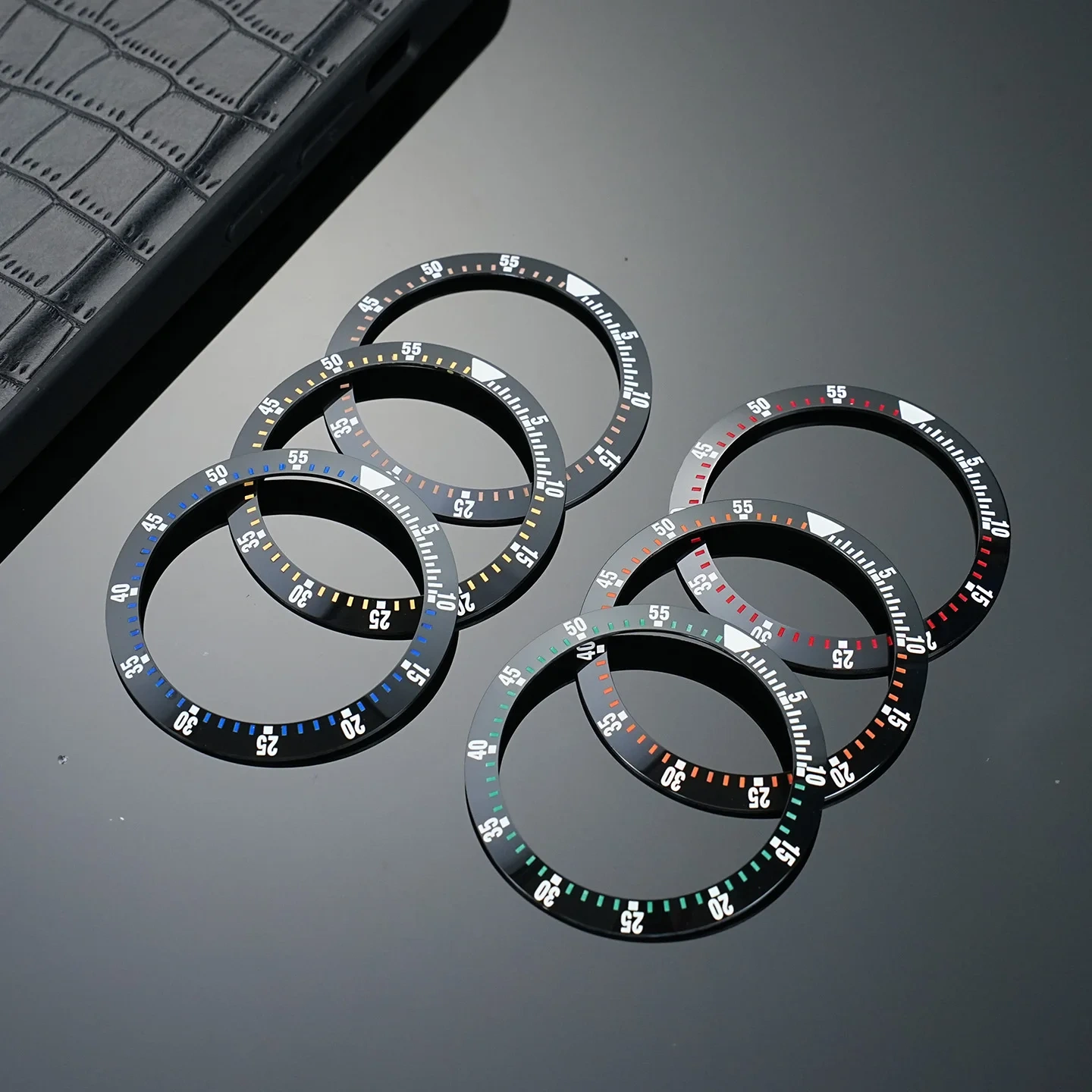 Compatible with Seiko SKX007 ceramic bezel insert, watch bezel modification replacement part accessories