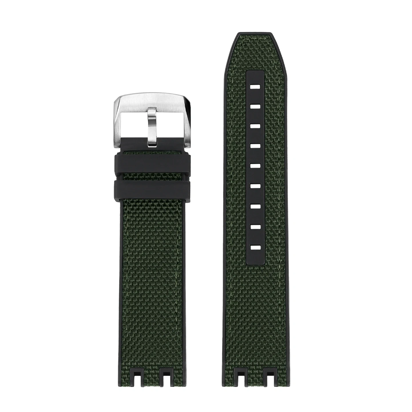 Replacement Nylon Rubber Strap for Tissot T115 MotoGP T115.417 T115.427, Waterproof Sports Racing Watch Band