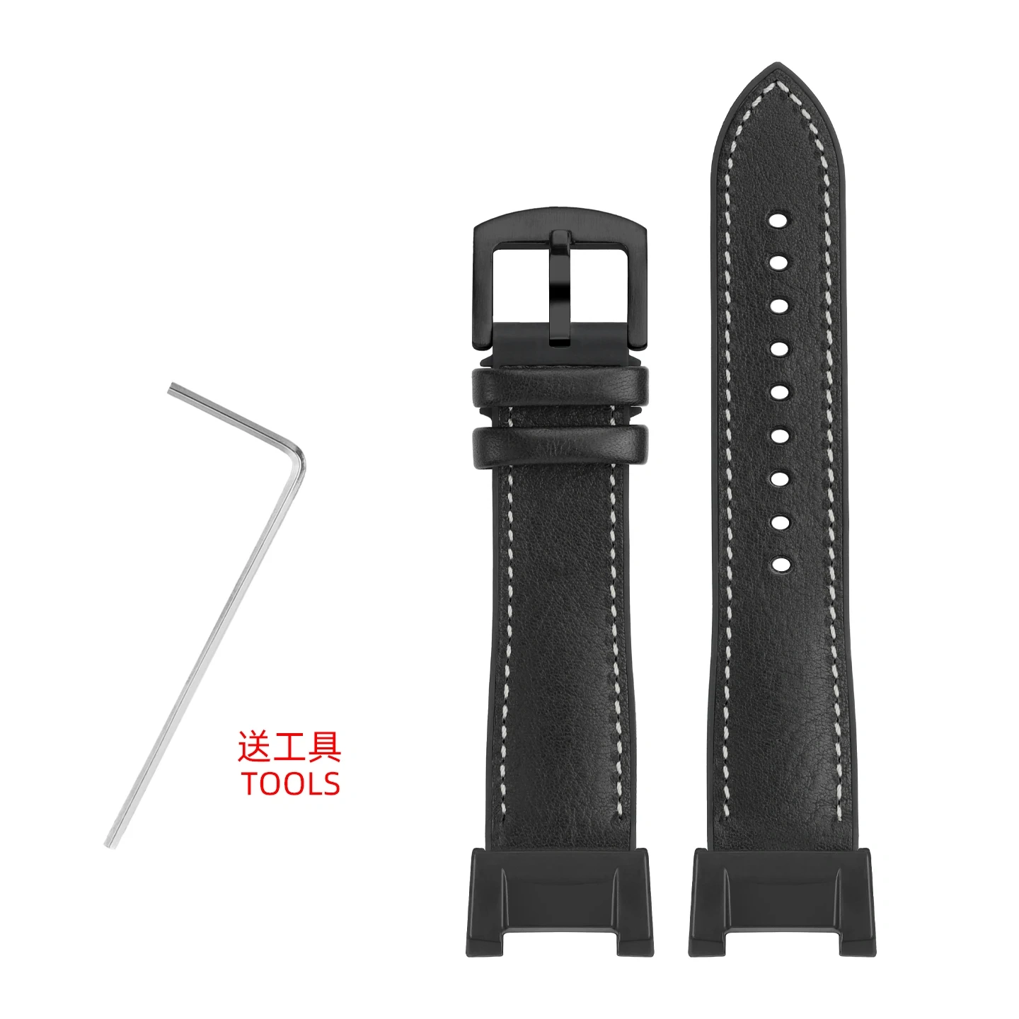Replacement Italian Leather Waterproof Rubber Hybrid Strap for Casio G-Shock GWG-B1000 'Mudmaster 3rd Gen' (Module 5713)