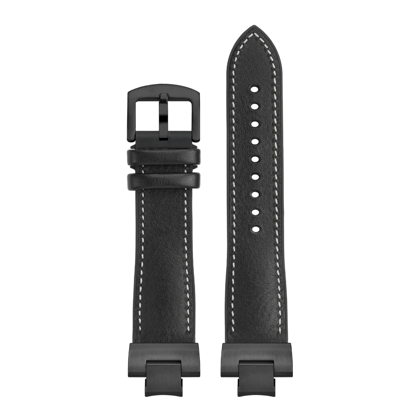 DIY Replacement Italian Leather & Rubber Hybrid Strap for Casio G-Shock GST-B400D 'Iron Heart', Waterproof Conversion Band